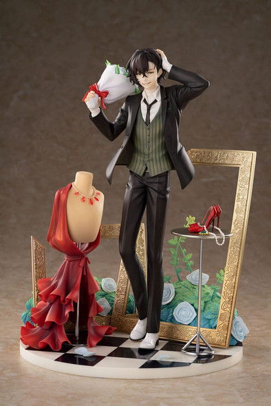 PREORDINE 05/2025 Bungo Stray Dogs - Dazai Osamu Dress Up Ver. Deluxe Edition 26 cm Statue 1/8  (PREORDINE NON CANCELLABILE)