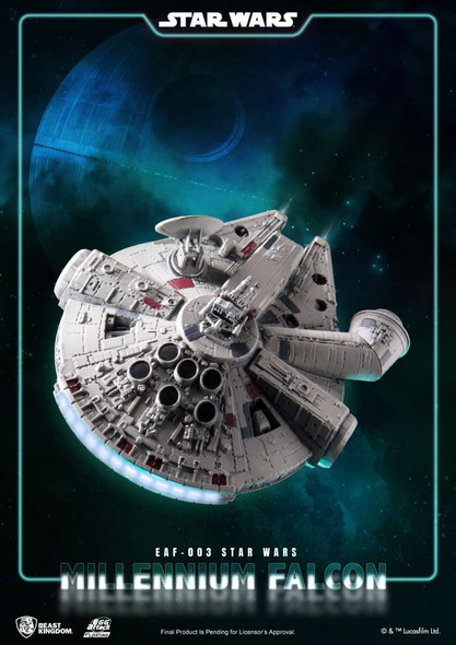 PREORDINE 03/2025 Star Wars Egg Attack Floating Model with Light Up Function Millennium Falcon 13 cm  (PREORDINE NON CANCELLABILE)