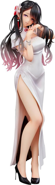 PREORDINE+ 12/2024 Original Illustration PVC Statue Mai Okuma illustration Healing-type white chinese dress lady 26 cm