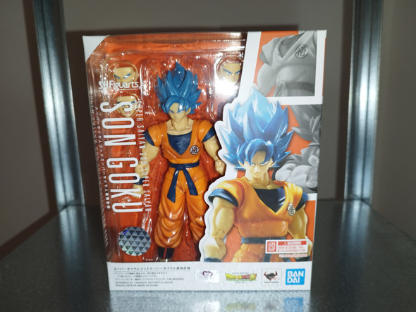 Figurine Super Saiyan God Son Goku Blue 14cm Dragon Ball S.H Figuarts