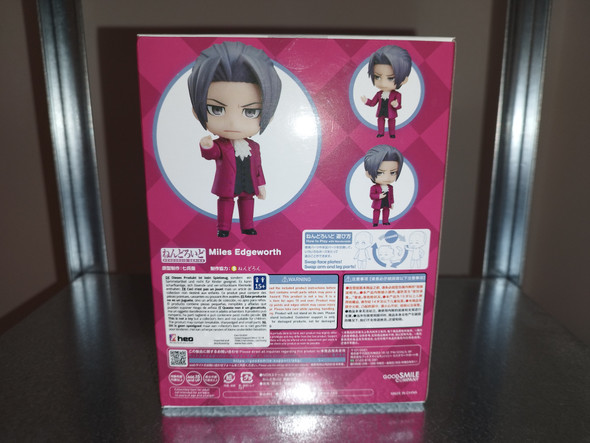 IN STOCK Phoenix Wright: Ace Attorney Nendoroid Action Figure Miles Edgeworth 10 cm