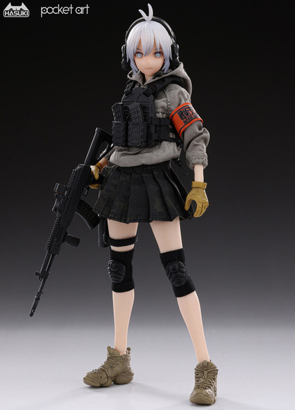 PREORDINE ESAURITO pocket art Series PA003 Rifleman Sasha Habe 1/12 Model Action Figure