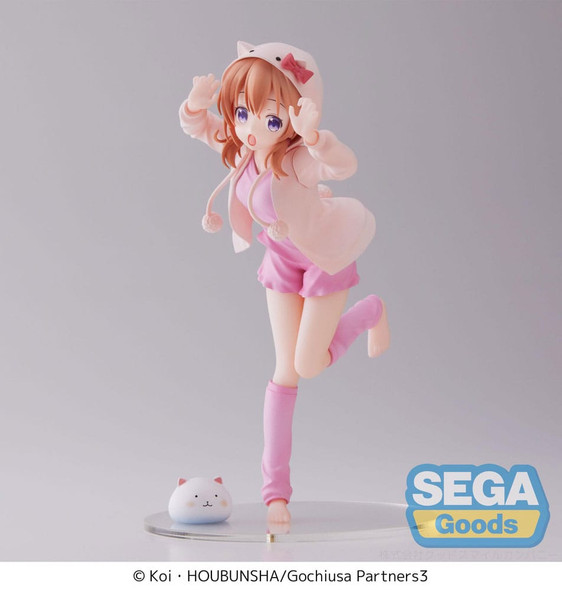 SU ORDINAZIONE Is the Order a Rabbit Luminasta PVC Statue Rabbit House Tea Party: BLOOM Cocoa 18 cm