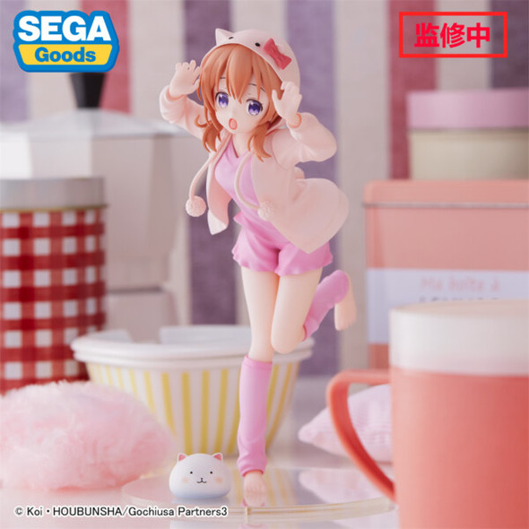 SU ORDINAZIONE Is the Order a Rabbit Luminasta PVC Statue Rabbit House Tea Party: BLOOM Cocoa 18 cm