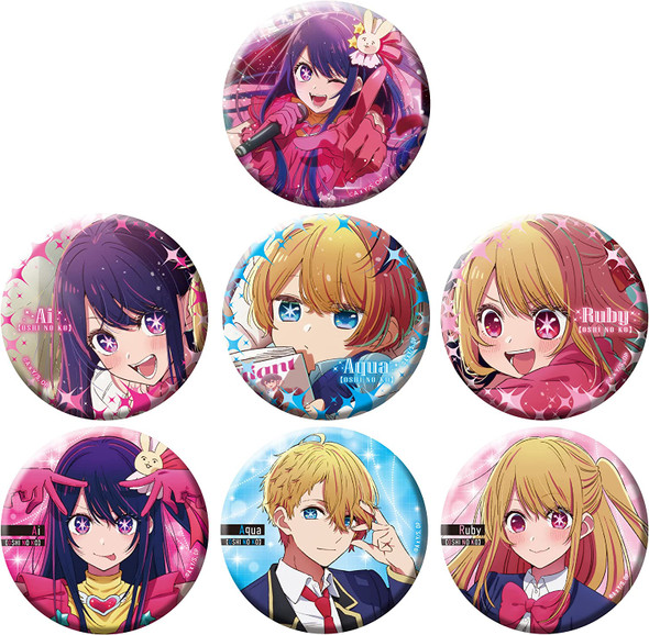 PREORDINE CHIUSO Oshi No Ko - Tin Badges – Box da 7 Tin Badge