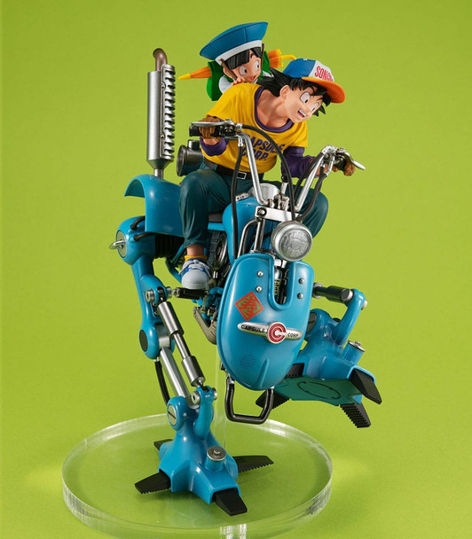 PREORDINE+ CHIUSO 04/2024 Dragonball Z Desktop Real McCoy EX PVC Diorama Son Goku & Son Gohan & Robot with two legs 20 cm