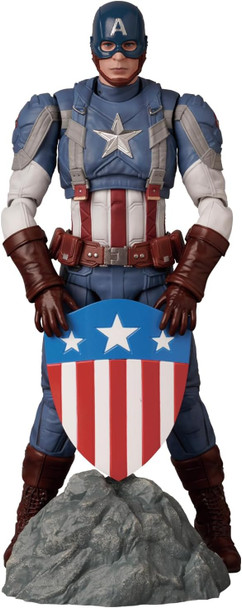 PREORDINE+ 10/2024 MAFEX No.220 MAFEX Captain America Action Figure