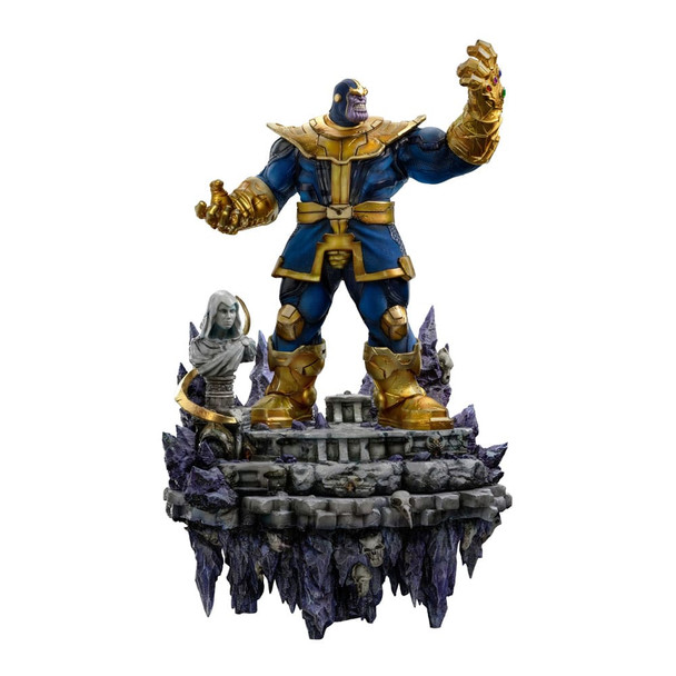 PREORDINE+ 08/2024 Marvel Deluxe BDS Art Scale Statue 1/10 Thanos Infinity Gaunlet Diorama 42 cm