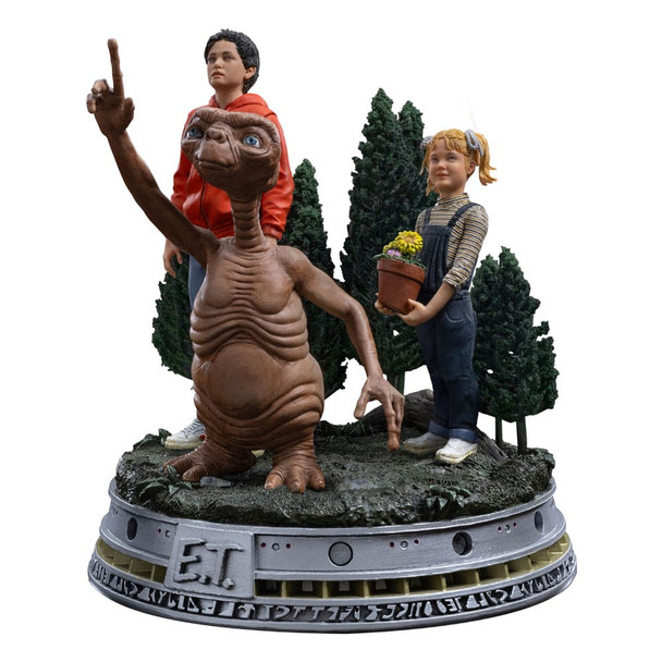 PREORDINE+ CHIUSO 12/2024 E.T. The Extra-Terrestrial Deluxe Art Scale Statue 1/10 E.T., Elliot and Gertie 19 cm