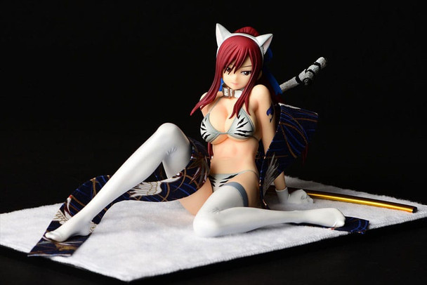 PREORDINE+ 07/2024 Fairy Tail Statue 1/6 Erza Scarlet - White Tiger CAT Gravure_Style 13 cm