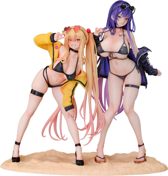 PREORDINE+ 03/2025 Yuna & Sayuri 1/6 Figures - 2 Figure Set with Special Base Illustration by Biya & K Pring