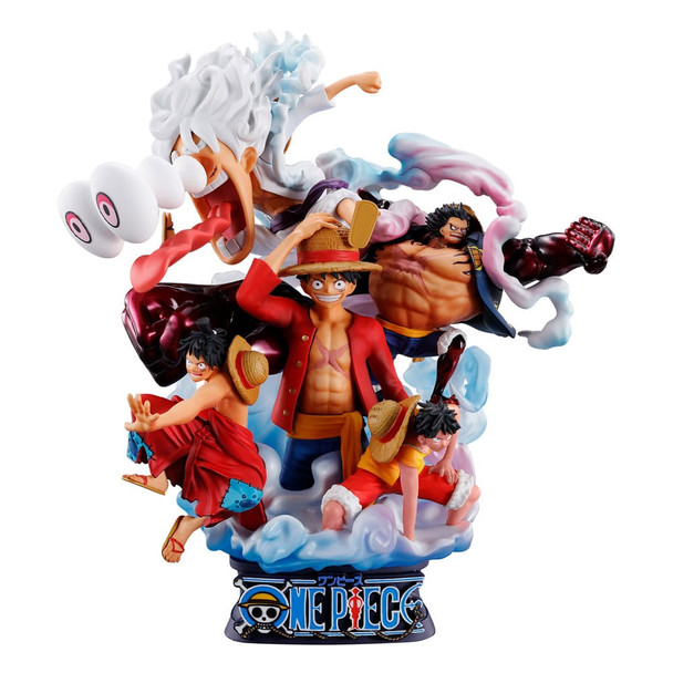 PREORDINE+ CHIUSO 07/2024 One Piece Petitrama DX PVC Mini Statue Logbox Re Birth Luffy Special Vol. 02 15 cm