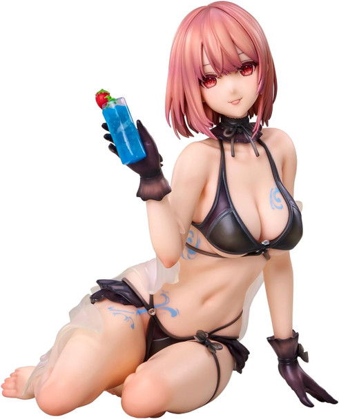 PREORDINE+ 12/2024 Original Character PVC Statue necömi Illustration One more drink for the vacation 13 cm