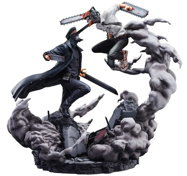 PREORDINE 03/2025 Chainsaw Man Statue Super Situation Figure Chainsaw Man vs. Samurai Sword 26 cm (PREORDINE NON CANCELLABILE)