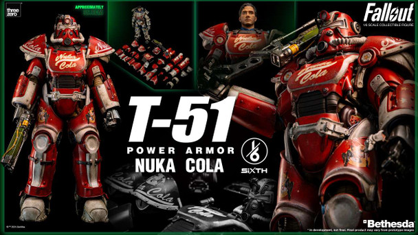PREORDINE 01/2025 Fallout T-51 Nuka Cola Power Armor 1/6 Action Figure  (PREORDINE NON CANCELLABILE)