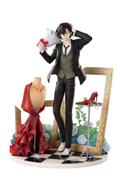 PREORDINE 05/2025 Bungo Stray Dogs - Dazai Osamu Dress Up Ver. Deluxe Edition 26 cm Statue 1/8  (PREORDINE NON CANCELLABILE)