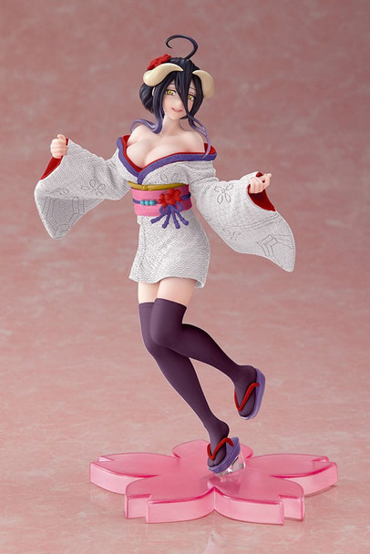 PREORDINE+ 08/2024 Overlord IV Coreful PVC Statue Albedo Sakura Kimono Ver. Renewal Edition 20 cm (PREORD. SECONDA CHANCE)