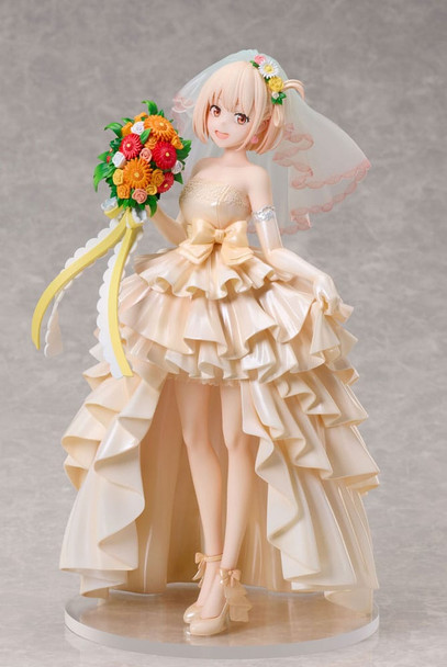 PREORDINE 09/2025 Lycoris Recoil Chisato Nishikigi Wedding dress Ver. 26 cm Statue 1/7 (PREORDINE NON CANCELLABILE)