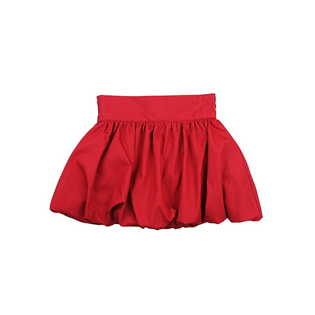 red ruffle skirt