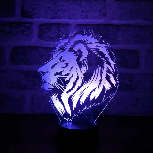 Lion Portrait Gift Led Lamp