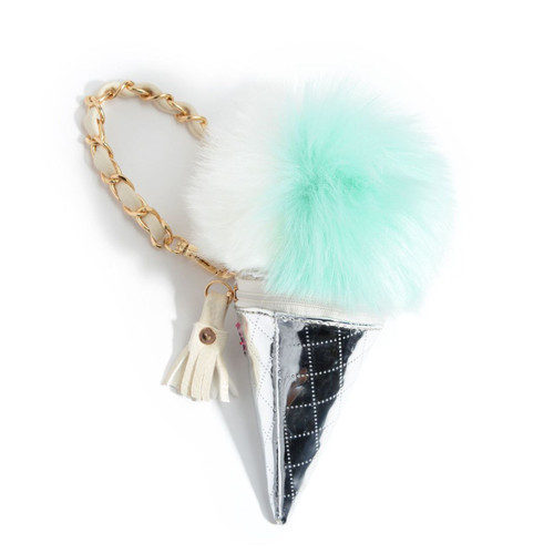 Me Oui Ice Cream Wristlet In Mint