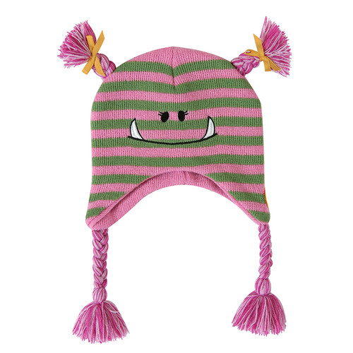 Baby Knit Hat -Pink Monster