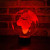 World Map Led Lamp