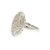 Oval Dorm Cubic Zirconia Micro Pave Rings