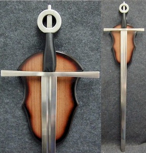 Leather Medieval Irish Long Sword w/ Plaque 39.5"