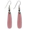 GER-KGEB2r Rose Quartz Teardrop Earrings