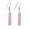 Rose Quartz Bar Earrings