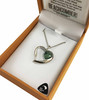 NZ Pounamu Pendant Silvertone Boxed