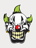 BCST2005 Sticker 9cm Evil Clown