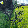 BAMA122 Frog Corten Steel Garden Art
