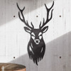 Stag XL Corten Steel Wall Art Scene