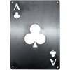 BAMA622 Ace of Clubs Corten Steel Wall Art