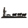 Shepherd and Sheep metal Wall Art