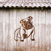 Bulldog Corten Steel Wall Art