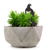 BAMA305 Kereru Corten Steel Pot Plant Art