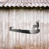 BAMD647 Deer Hunter Corten Steel Wall Art Black
