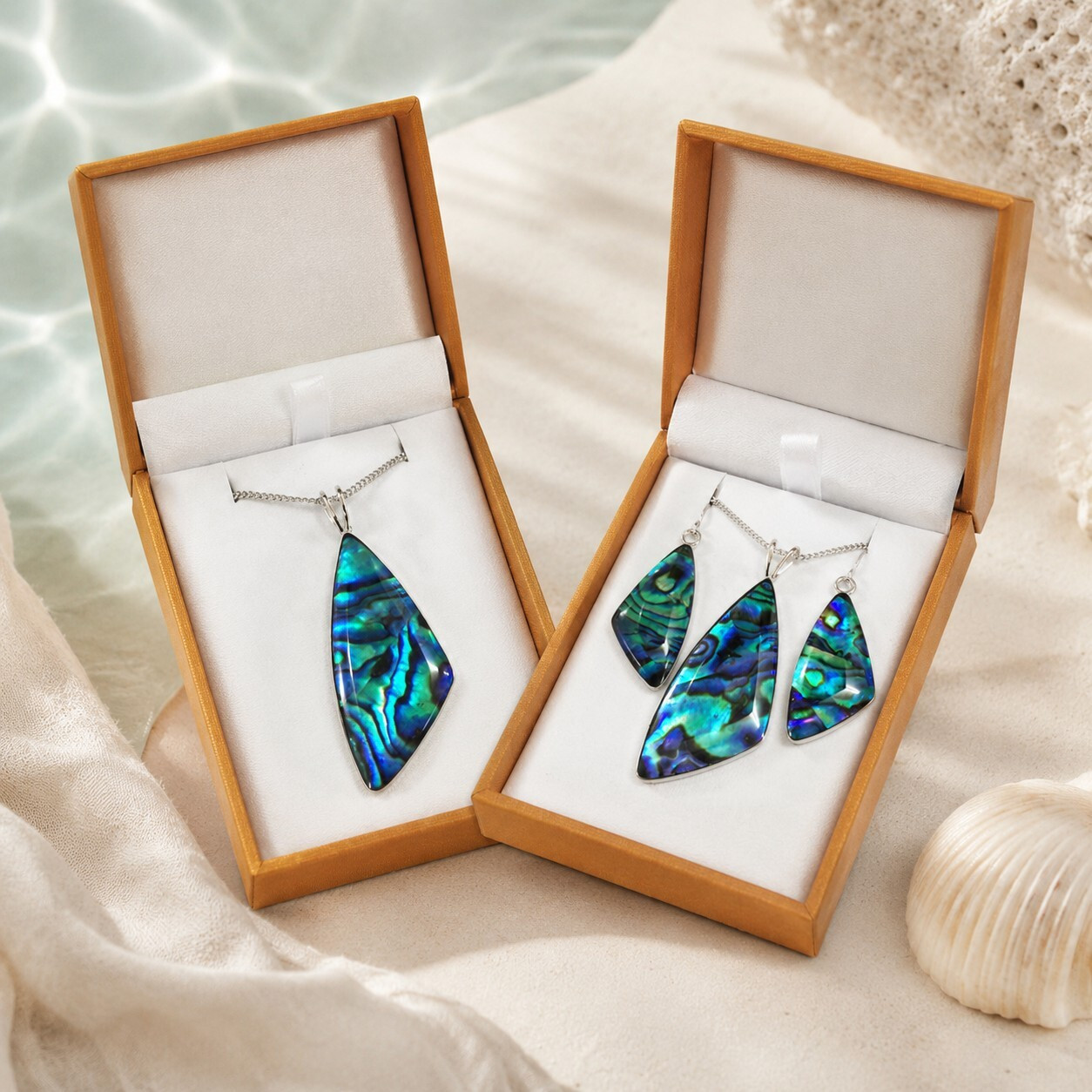 Paua Pendants & Sets