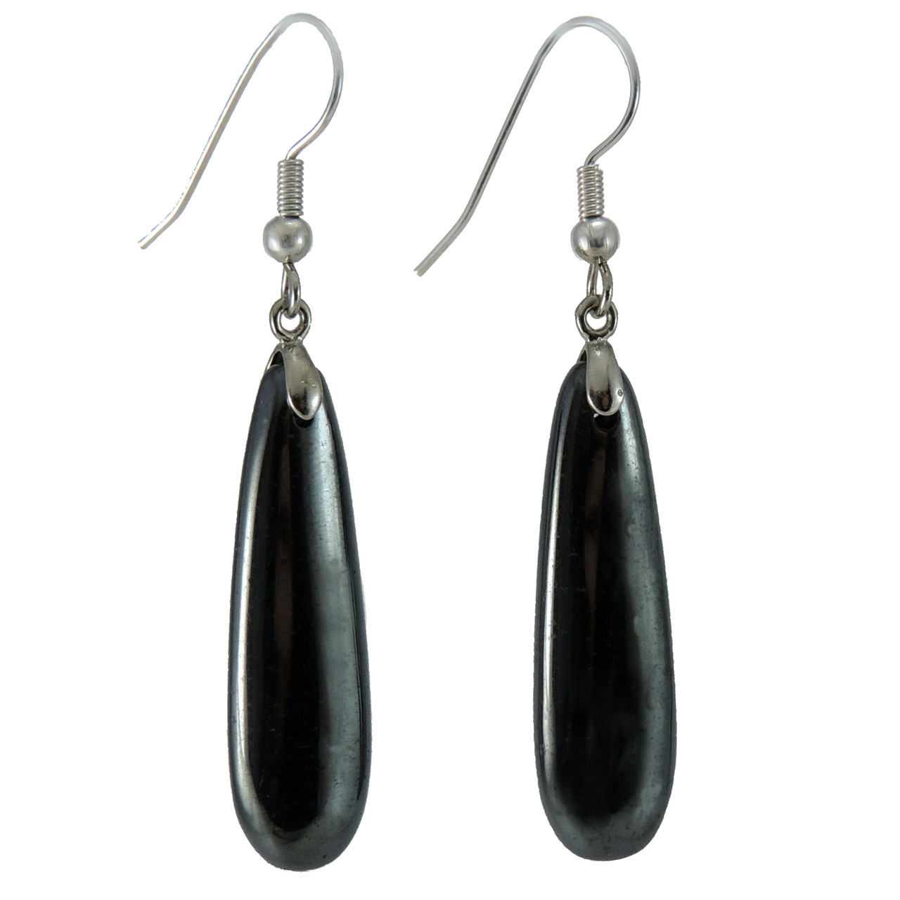 GEH-KGEB2h Hematite Teardrop Earrings