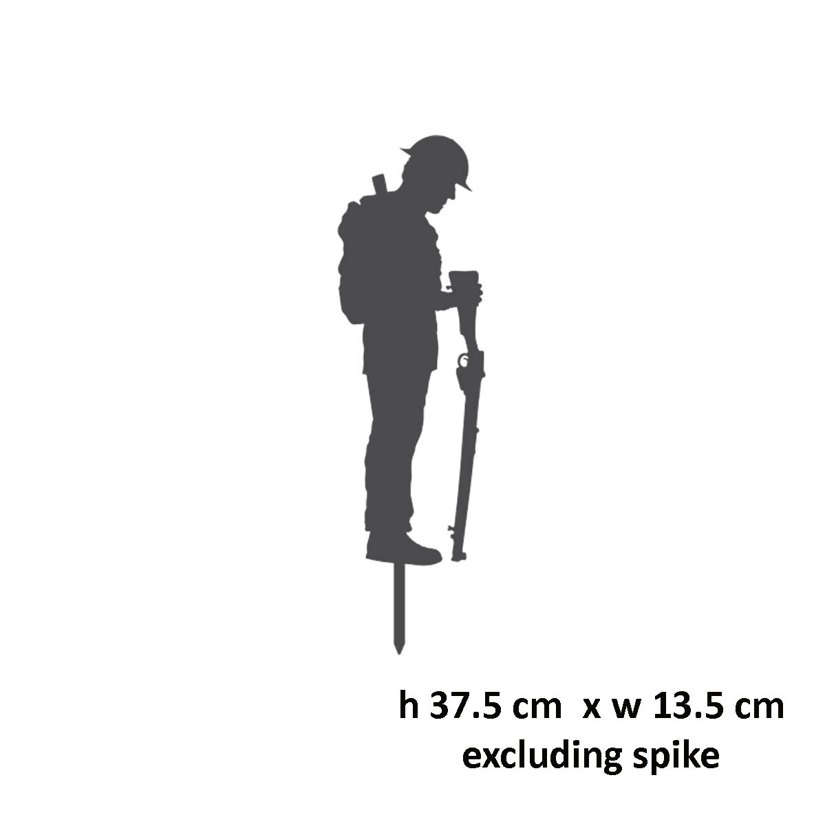 Small Soldier Metal Garden Art