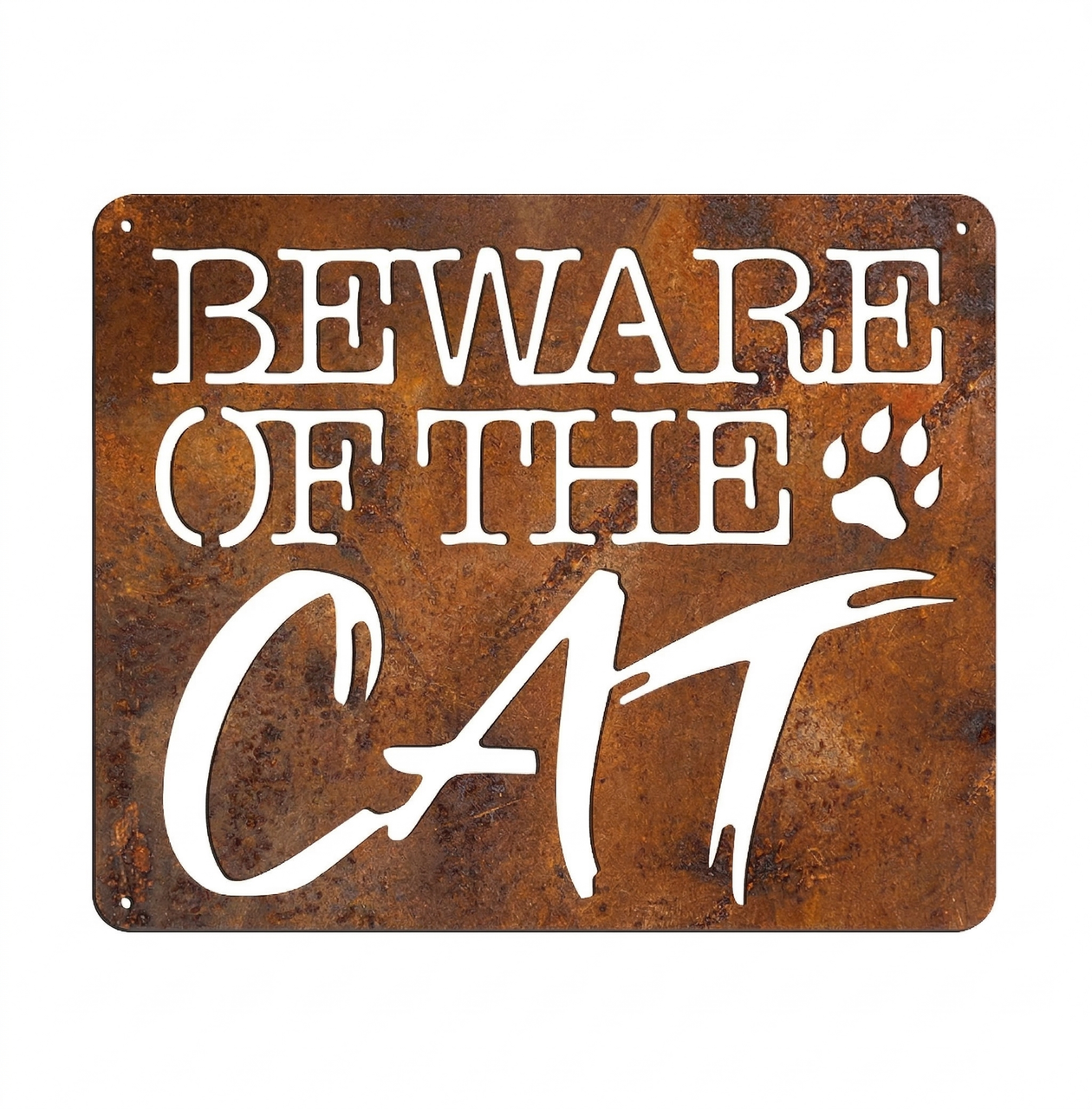 Beware of the cat - aged
