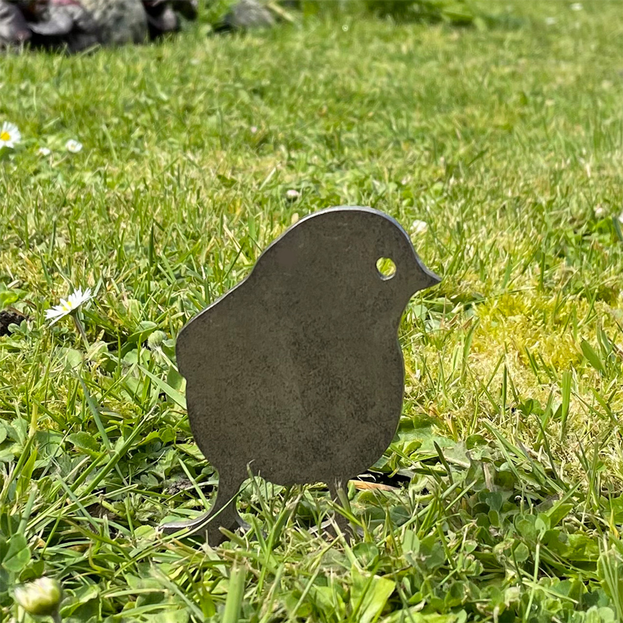 Chick 1 Corten garden art scene