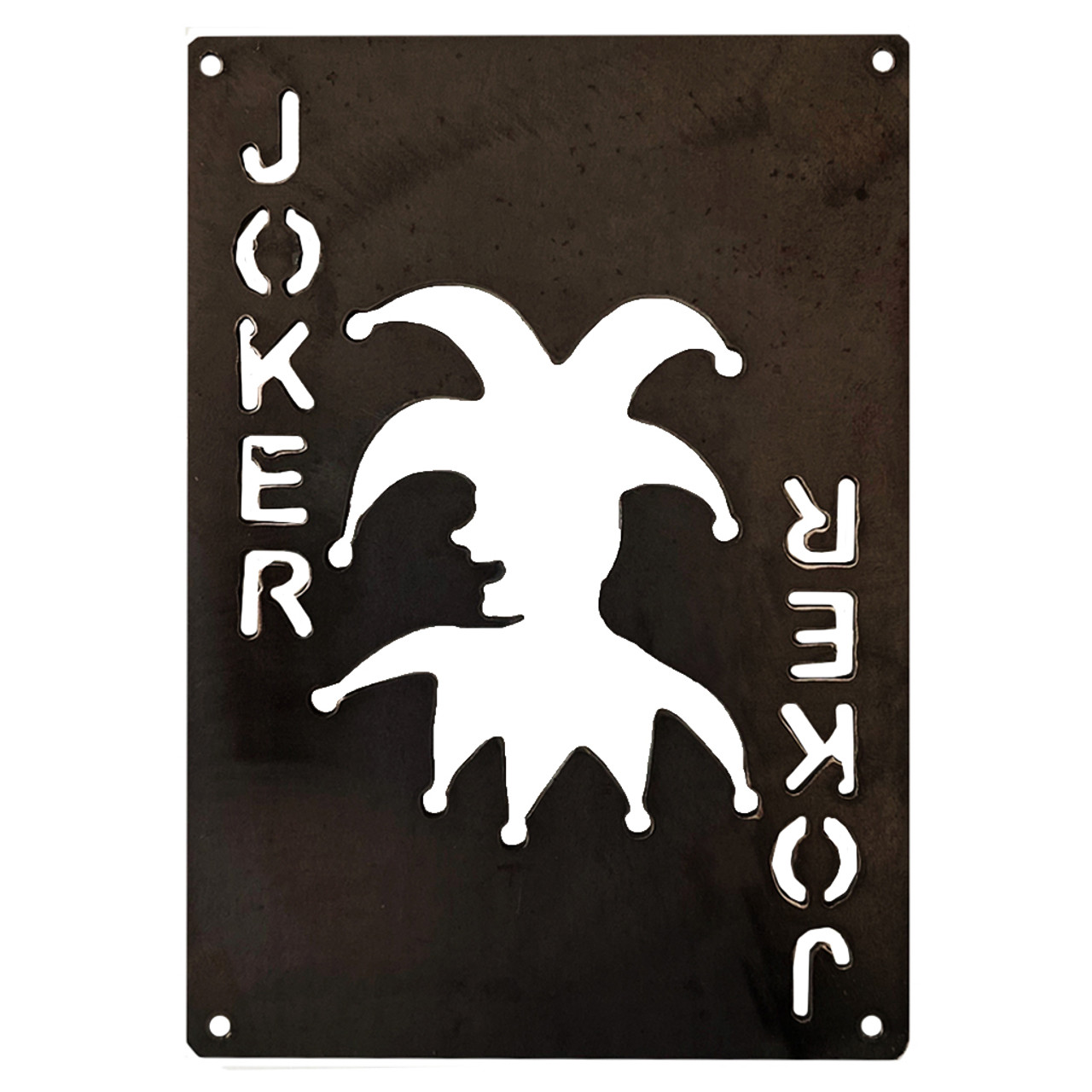 BAMA627 Joker Face Corten Steel Wall Art