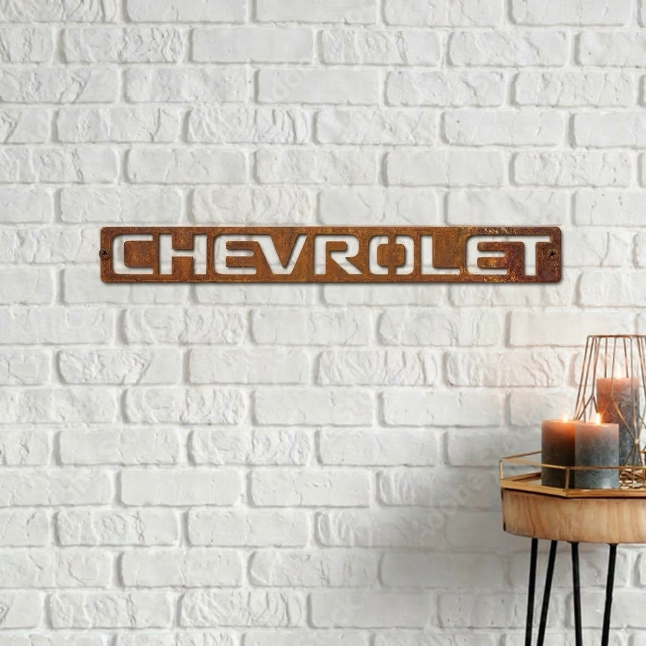Chevrolet Corten Steel Wall Art