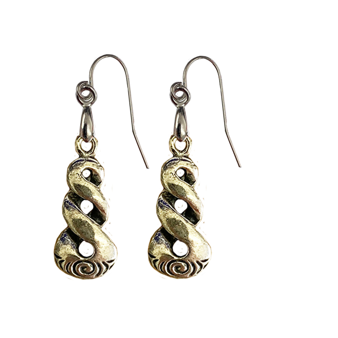 Pewter earring - Infinity