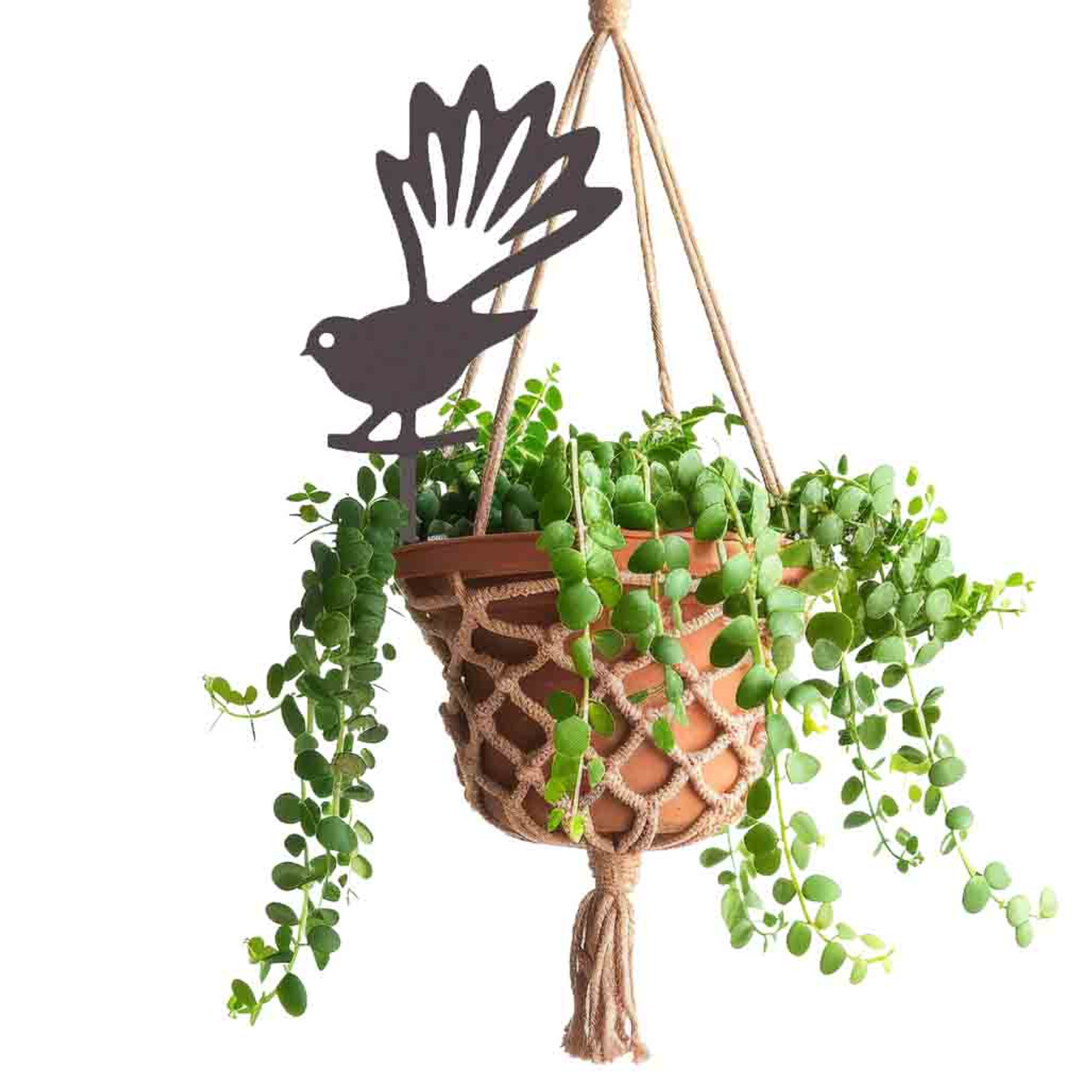 BAMA303 Fantail Corten Steel Pot Plant Art