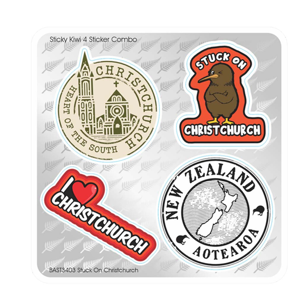 Stuck on Christchurch sticker combo